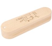 Badajo de sastre de madera con escala, herramienta de costura multifuncional para presionar y aplanar telas.