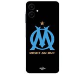 Coque pour Samsung Galaxy A06 logo om olympique de marseille Noire Fond Maniacase