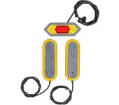 Luz de advertencia de seguridad para patinete eléctrico, señal de giro LED, Compatible con varios colores
