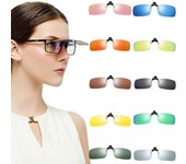 Gafas de sol polarizadas con clip Gafas de conducción antideslumbrantes para gafas negro
