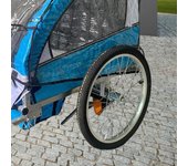 Remolque de bicicleta Rueda Componente de bicicleta Robusto Fácil de instalar Soporte práctico Carga fuerte 14 inch