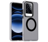 Funda Magsafe transparente para OPPO Realme GT6 GT 6 6T China C61 C63 Narzo N63 Realme GT Neo6 SE Note 60 con soporte magnético para coche Realme GT6 China rojo