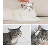 Peines de masaje de aseo de gatos para gatos peludos cortos largos Juguete interactivo Removedor de suministros para gatos Pelo flotante multicolor naranja