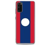 Coque Téléphone - Samsung - Galaxy S22 Ultra - Drapeau Laos - Souple - Multicolore
