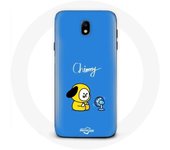 Coque pour Samsung Galaxy S5 Bangtan BTS BT21 Chimmy Jimin Fond Bleu