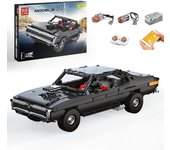 Coche motorizado MOULD KING 13081 App con cargador muscular definitivo 42111, bloques de construcción de automóviles, juguetes para niños, regalos de navidad negro