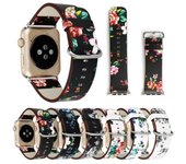 Adecuado para la correa de Apple Watch AppleWatch7 Correa de flor triturada con pantalla de seda for 38mm 40mm 41mm