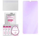 apgo Anti-Blue 9H Hybrid protective glass compatible with Xiaomi Mi A3, flexible nano glass, great replacement for tempered glass, scratch-resistant,
