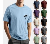 Camiseta para Hombre Camisetas Texto Gráfico Piscina Impresión 3D Calle Casual Manga Corta Ropa Impresa Básica L negro