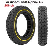 Neumático 10x2.0 para patinete eléctrico Xiaomi M365 1 S Pro Pro 2, de 10 pulgadas, con amortiguación sólida y antideslizante. negro
