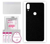 apgo Protective Skin Sticker for the back compatible with Xiaomi Mi Play, Wrap Film, Foil, Vinyl - Pattern Matte Black