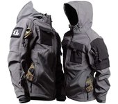 Chaquetas militares de piel de tiburón para hombre, chaqueta táctica de carga suave a prueba de viento, impermeable, con capucha, uniformes para exteriores, multibolsillos S verde del ejército