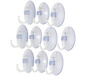 10 Uds. Ganchos de pared transparentes ventosas perchas de baño y cocina ganchos de ventosa One Size