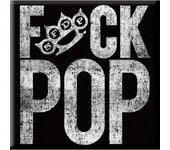 Imán para nevera con el texto  Five Finger Death Punch Fuck Pop One Size blanco/negro