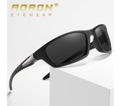 AORON Gafas clásicas para montar, gafas de sol polarizadas para conducir, gafas de moda para deportes al aire libre y pesca negro