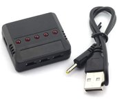 Cargador de batería USB 5 en 1 YUNIQUE FRANCE Cargador de batería de litio universal para Hubsan H107D Syma X5C Accesorios