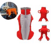 Abrigo para perros Monos de invierno para perros Cálido impermeable Mono para mascotas Pantalones Hombre / Mujer Perro Reflectante Ropa para perros pequeños Ropa Cachorro Chaqueta de plumón 8# azul