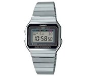 Reloj Casio Youth Digital A700W-1A A700W-1 con alarma de cuarzo para hombre plata