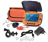 Cámara de pesca submarina con monitor LCD digital de 4,3 pulgadas 120 grados 300.000 píxeles 8 CS visión nocturna para 15m US Plug