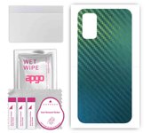 Adhesivo protector trasero apgo compatible con Xiaomi Redmi Note 10 5G, lámina de vinilo - Patrón Camaleón de Carbono CAKA1