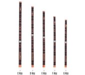 F Key Instrumento tradicional chino Dizi Flauta de bambú amargo con nudo chino para principiantes F key