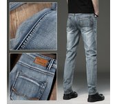 Pantalones vaqueros holgados para hombre, nuevas ajustadas coreanas, elásticos, informales, de tubo recto, vintage, pantalones vaqueros para hombre 28