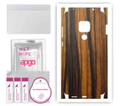 apgo Protective Skin Sticker for the back+sides compatible with Huawei Mate 20, Full Wrap Film, Foil, Vinyl - Pattern Tigerwood