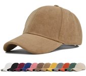 Gorras de béisbol Retro de gamuza lisa para mujer Unisex primavera otoño calle Snapback gorro de Hip Hop ajustable de piel sintética gorra con visera de protección solar