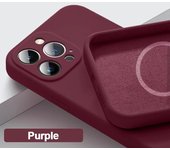Funda magnética de moda Magsafe para iPhone 15, 14, 13, 12, 11 Pro Max, X, XR, XS, accesorios de carga inalámbrica de silicona líquida For iPhone 15 Pro