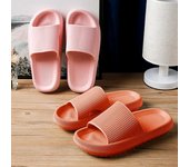 Zapatillas de mujer Playa Eva Suela suave Sandalias deslizantes Ocio Hombres Señoras Baño interior Zapatos antideslizantes 36-37 negro