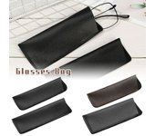 Bolsas de almacenamiento Bolsa para gafas de sol Estuche para gafas de lectura Estuche para gafas de sol Estuche protector para gafas 15.5x5cm negro