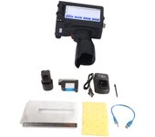 Impresora portátil con pantalla táctil LED de 4 núcleos y mango cómodo.