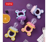 Mordedor para bebé, alimentador de alimentos y frutas para pezón, mordedores de silicona para recién nacidos, mordedor de comida fresca, Clip para chupete, accesorios para bebé sin BPA