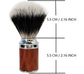Brocha de afeitar para Barba para hombre, barbería, salón, limpieza Facial de barba, aparato de aseo, herramienta de afeitado rojo
