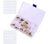 Juego de 57 puntas para bolígrafo para quemar madera, accesorios para herramientas de quemar madera con plantillas, caja transparente para 57pcs Set