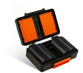 Caja de almacenamiento de batería para cámara Estuche para tarjeta de memoria SD negro