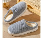 Nuevas pantuflas de algodón de oveja pequeña para mujer en invierno, dibujos animados, suela gruesa para interiores, zapatos cálidos y gruesos para el hogar para hombres en invierno 36-37 color rosa