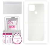 apgo MATTE Protective Skin Sticker for the back compatible with Oppo A15, Wrap Film, Hydrogel Film, Flexible, Soft TPU with positioning layer easy ins