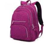 Mochila escolar para adolescente, Mochila femenina, mochilas para mujer, Mochila informal impermeable de nailon para ordenador portátil, Mochila para mujer One Size negro