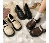 Calzado de verano para mujer, estilo gótico, bonitos zapatos Mary Jane para mujer 2024, estilo japonés Kawaii con tacones medios, plataforma negra Lolita 35