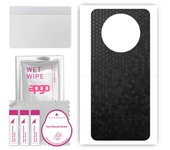 apgo Protective Skin Sticker for the back compatible with Honor Magic4 Lite, Wrap Film, Foil, Vinyl - Pattern Black Honeycomb
