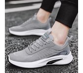 Novedad de verano, zapatos informales transpirables, zapatos deportivos de moda, nuevos zapatos para correr 2023, zapatos de suela blanda antideslizantes, zapatos de malla para hombres 41 gris