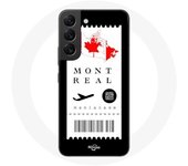 Coque pour Samsung Galaxy S21 FE Billet d'avion Montréal Canada