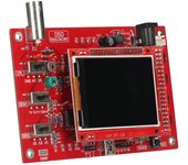 Kit de osciloscopio Osciloscopio digital de bolsillo portátil TFT de 2,4 pulgadas con funda protectora y rojo