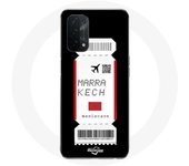 Coque pour Oppo A74 5G Billet d'avion Marrakech Maroc