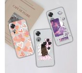 Para OPPO Reno 7 4G 5G Realme 10 9 8 7 6 5 C33 C55 funda de teléfono chica de moda astronauta mate silicona suave a prueba de golpes transparente para OPPO parachoques OPPO Reno 4G (6.4")