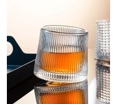 6 vasos de whisky rodantes, elegantes vasos para whisky, whisky escocés, bourbon, cócteles, coñac, vodka, ginebra, tequila, licor, decoración del hogar y la cocina. 6 Pcs