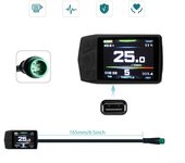 Especificación Kit de conversión de bicicleta eléctrica Ebike Pantalla LCD