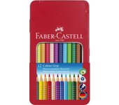 Lápices acuarelables Color Grip 12 colores Faber-Castell (Enlatado)