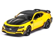 Juguete modelo de coche Camaro fundido a escala 1/24, vehículo de juguete extraíble con sonido y luz para niños pequeños, colección de regalos para niños y niñas 1/24-20x8.5x5.5cm amarillo